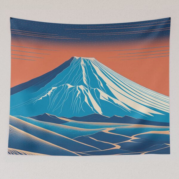 Artikelvorschau, Vulkanlandschaft, orangefarbener Himmel entworfen und verkauft von Secondearth.