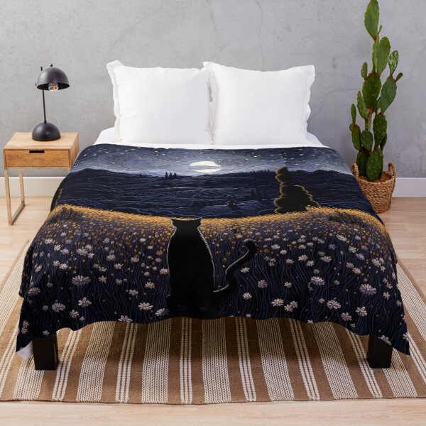 Item preview, Night Cat and the Moon designed and sold by Ewa Miller.