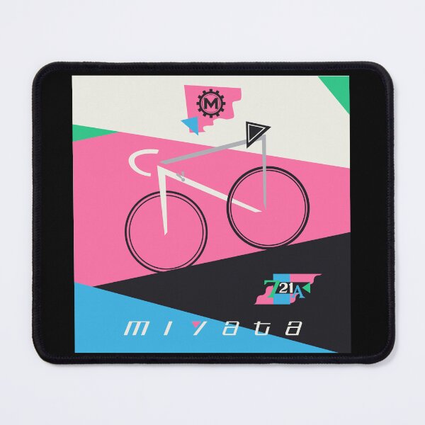 Item preview, Miyata 721A Vintage Bike Bauhaus Poster - silver white paint designed and sold by Theokotos.