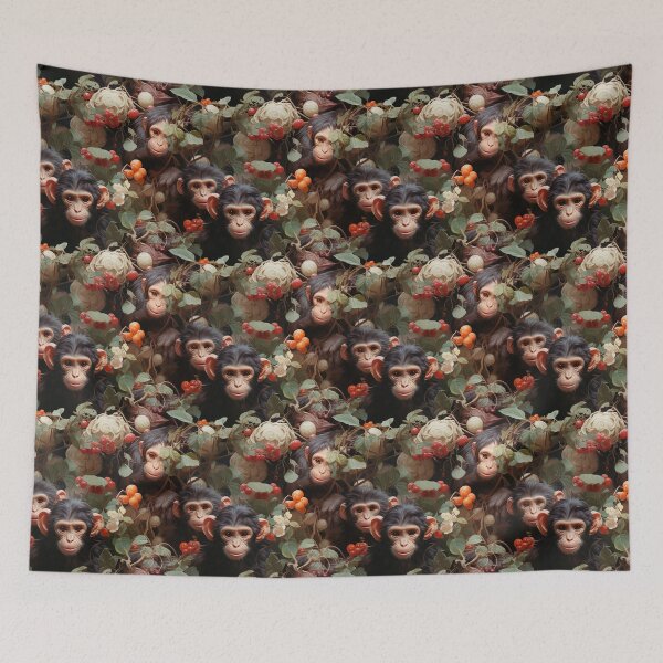 Item preview, Heartwarming Animal Artwork Baby Chimpanzees Cute Chimps Gift Ideas P122-5 designed and sold by MPCFICTION.