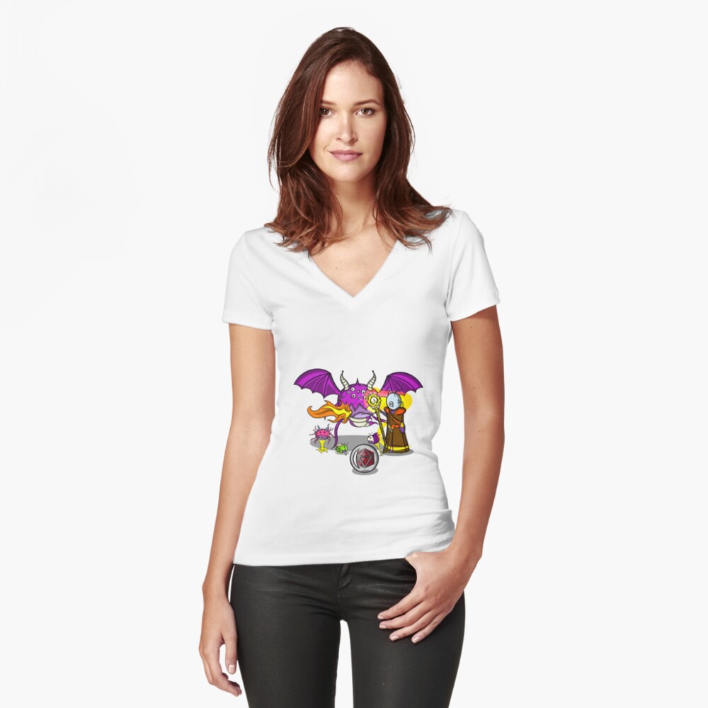 Item preview, Fitted V-Neck T-Shirt designed and sold by cdavenport4.