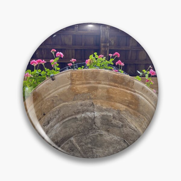 Item preview, Bottom of a stone balcony with flowers designed and sold by Ponted.