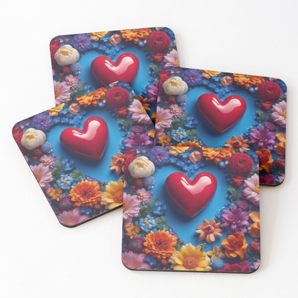 Item preview, Arrangement Of A Love Heart With Flowers designed and sold by TheArtOfPat.