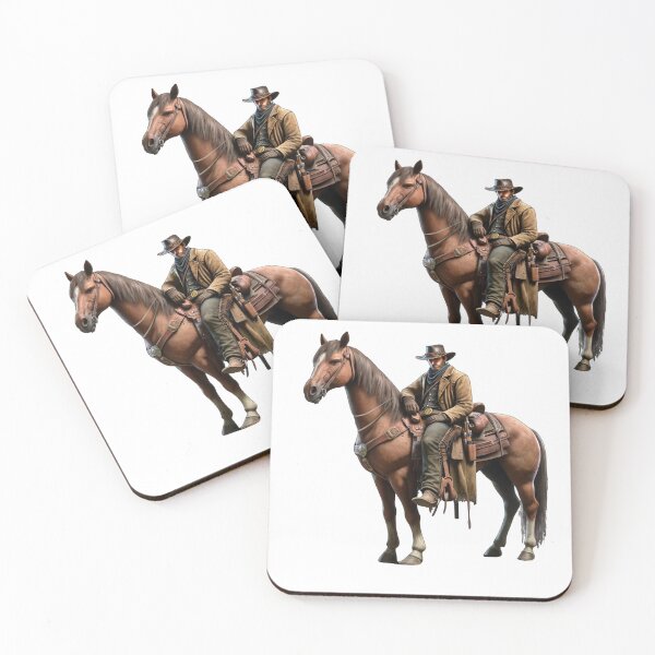 Artikelvorschau, Cowboy auf einem Pferd im alten Wilden Westen wie Red Dead Redemption entworfen und verkauft von kylmllr101684.