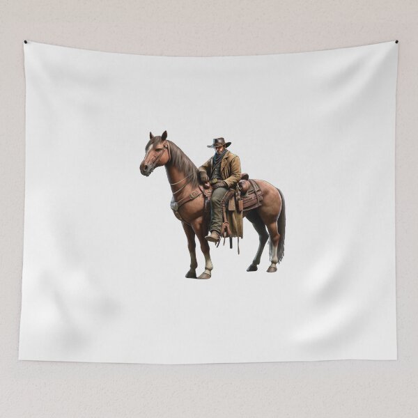 Item preview, Cowboy on a Horse in the Old Wild West like Red Dead Redemption designed and sold by kylmllr101684.
