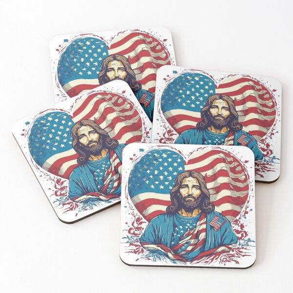 Artikelvorschau, Spiritual Patriot: Jesus and America Love entworfen und verkauft von Misterpng.