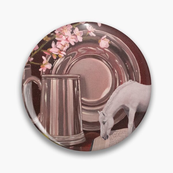 Item preview, Miniature horse still life fantasy oil painting designed and sold by Yue Zeng Art Studio.