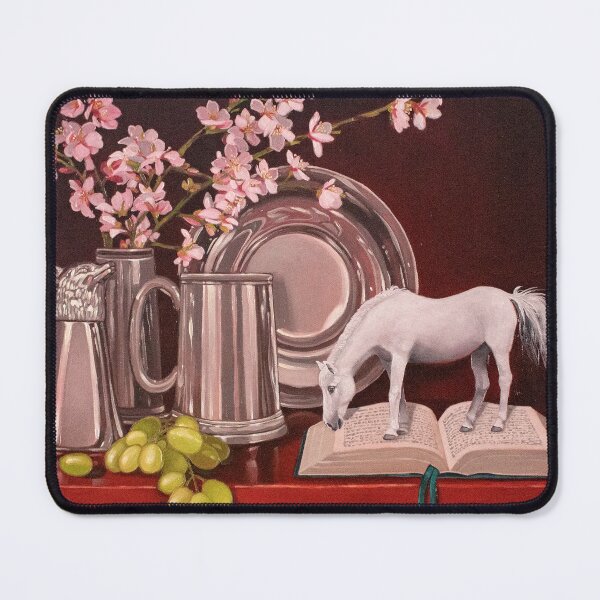 Item preview, Miniature horse still life fantasy oil painting designed and sold by Yue Zeng Art Studio.