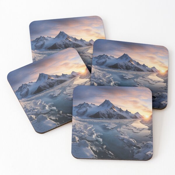 Item preview, Iceland mountains with sunrise sky - Landscape photography designed and sold by TheArtistOf2022.