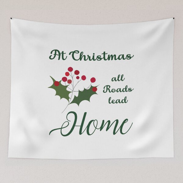 Item preview, At Christmas all Roads lead Home designed and sold by LemonTreeByUma.