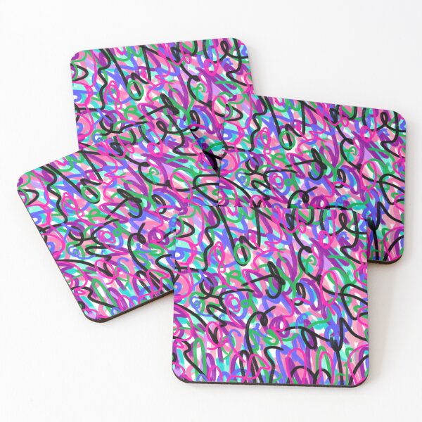 Item preview, Colorful Squiggles Abstract Art  designed and sold by DanielleGensler.