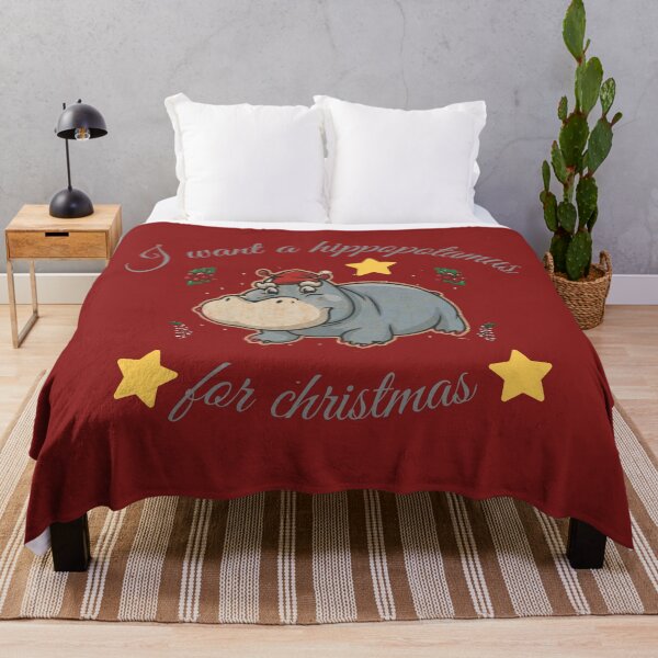 Item preview, I want a hippopotamus for christmas - funny quote designed and sold by Superdealkoeln.