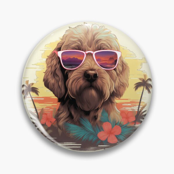 Item preview, Labradoodle Tropical Vacation designed and sold by ZombieLH.