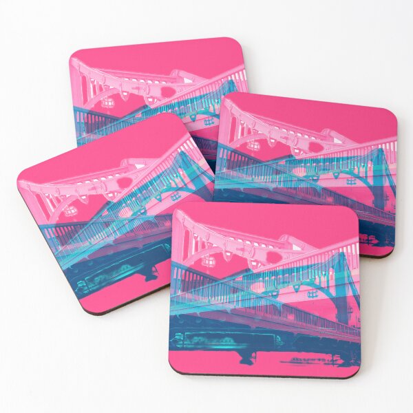 Item preview, Bridge on pink background  designed and sold by GingaDesigns.