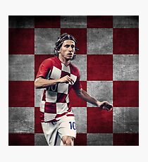 Luka Modric - Croatia Design - World Cup Photographic Print