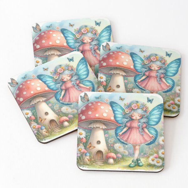 Item preview, Enchanting Fairy by the Mushroom House designed and sold by autrouvetout.