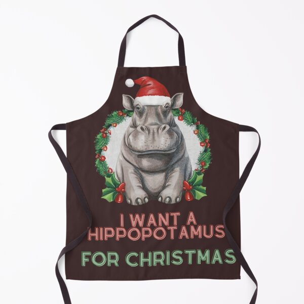 Item preview, I want a hippopotamus for christmas - funny quote designed and sold by Superdealkoeln.