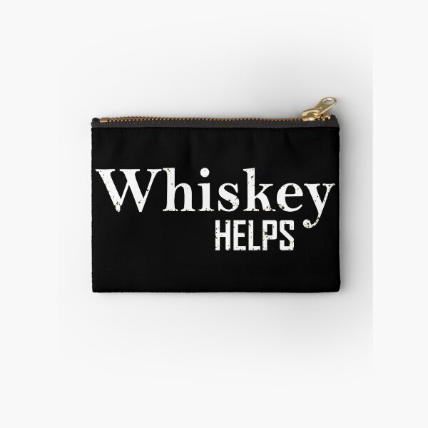 Item preview, Whiskey Helps Funny drinking quote lover whisky drinker sayings jokes slogan designed and sold by Alexaltay.