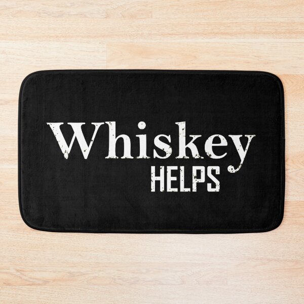 Item preview, Whiskey Helps Funny drinking quote lover whisky drinker sayings jokes slogan designed and sold by Alexaltay.