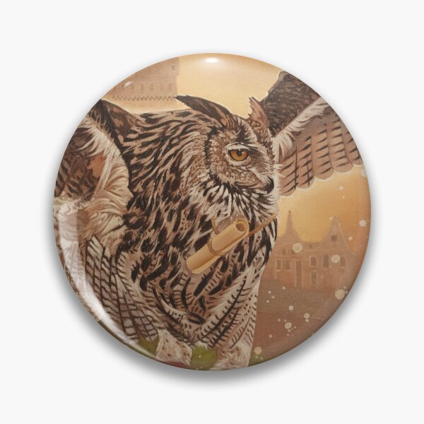 Item preview, Owl messenger fantasy oil painting designed and sold by Yue Zeng Art Studio.