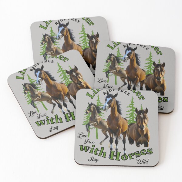Item preview, Life is Better with HORSES - love horse riding equestrian designed and sold by SilverWingInc.
