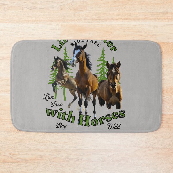 Item preview, Life is Better with HORSES - love horse riding equestrian designed and sold by SilverWingInc.
