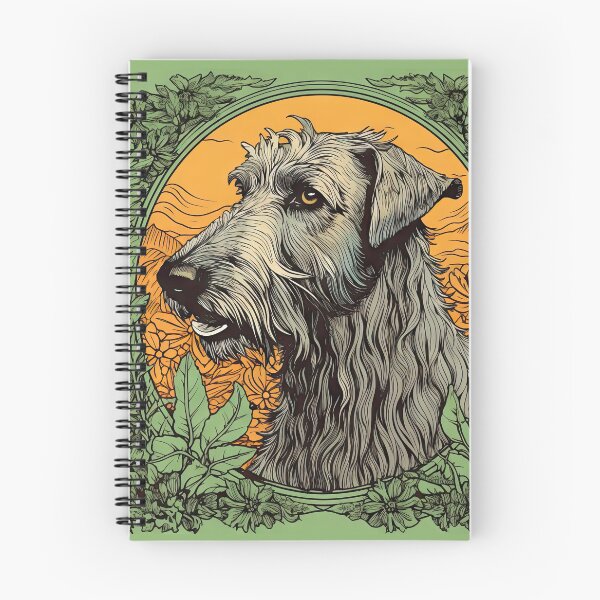 Item preview, Irish Wolfhound Retro Vintage Dog Portrait designed and sold by WallyPink.