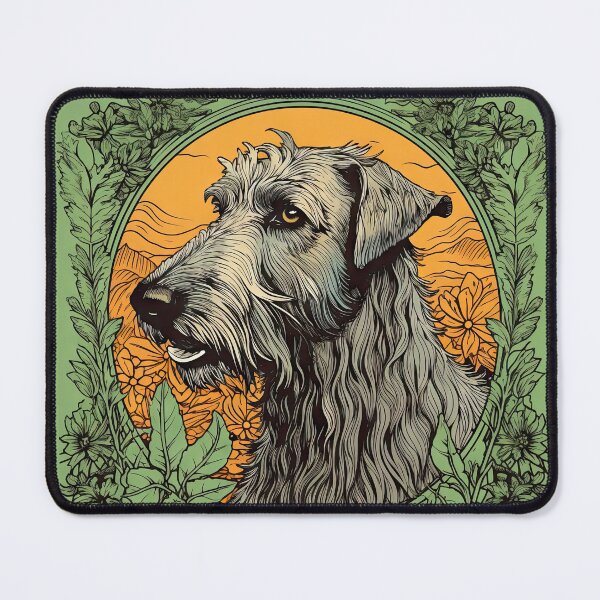 Item preview, Irish Wolfhound Retro Vintage Dog Portrait designed and sold by WallyPink.