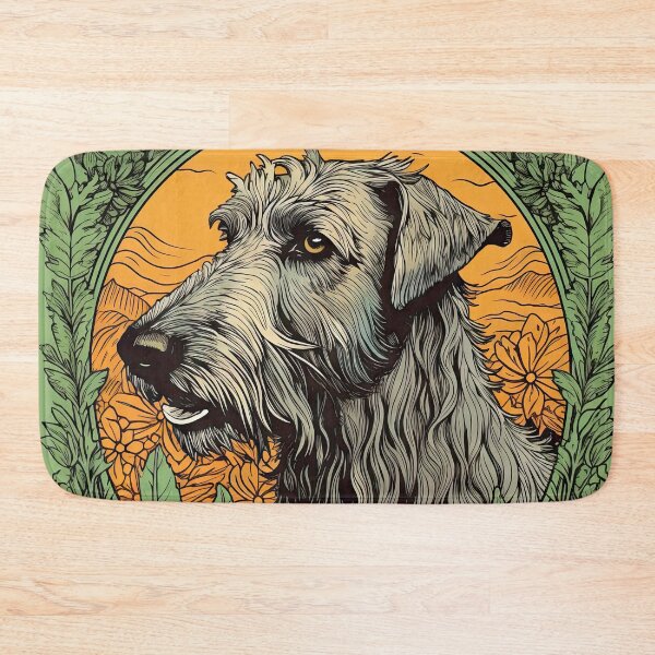 Item preview, Irish Wolfhound Retro Vintage Dog Portrait designed and sold by WallyPink.