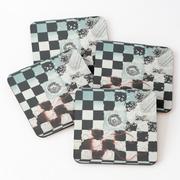 Item preview, Checkerboard octopus designed and sold by Yue Zeng Art Studio.
