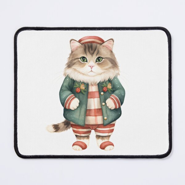 Item preview, Yuletide Paws: A Dapper Cat's Holiday Ensemble designed and sold by alita-artwear.