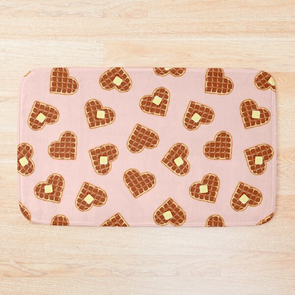 Item preview, heart shaped waffles - pink designed and sold by littlearrow.