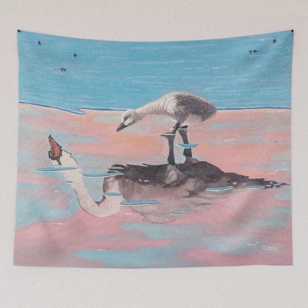 Item preview, Ugly duckling fantasy oil painting designed and sold by Yue Zeng Art Studio.