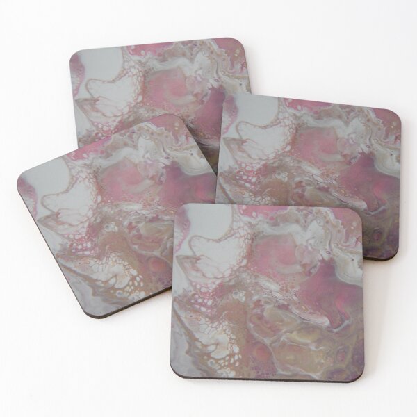 Item preview, Fluid Nature - Muted Pinks - Abstract Acrylic Pour Art designed and sold by vmajzlik.