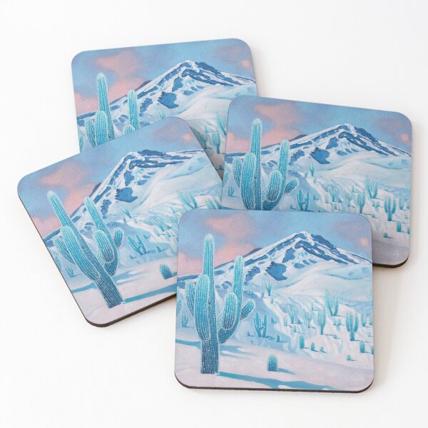 Item preview, Frozen cactus fantasy oil painting designed and sold by Yue Zeng Art Studio.