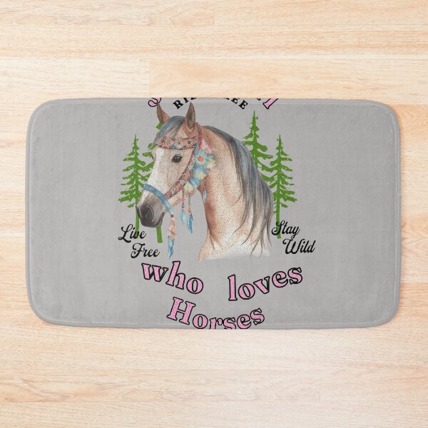 Item preview, Just a Girl who loves HORSES - love horse riding equestrian designed and sold by SilverWingInc.