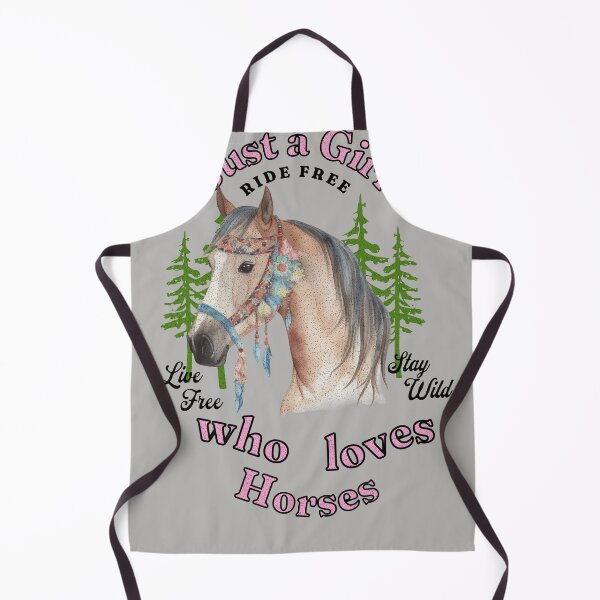 Item preview, Just a Girl who loves HORSES - love horse riding equestrian designed and sold by SilverWingInc.