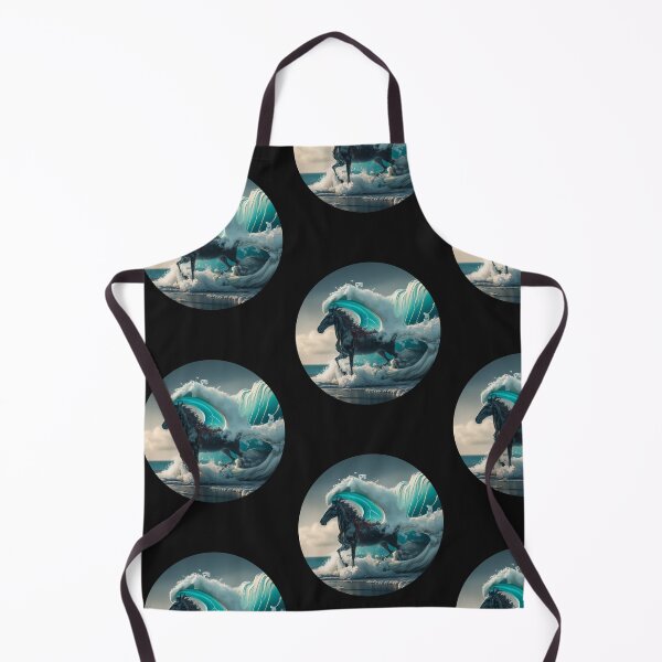 Item preview, Tsunami Wave Giving Birth to A Black Horse designed and sold by HanaiPrint.