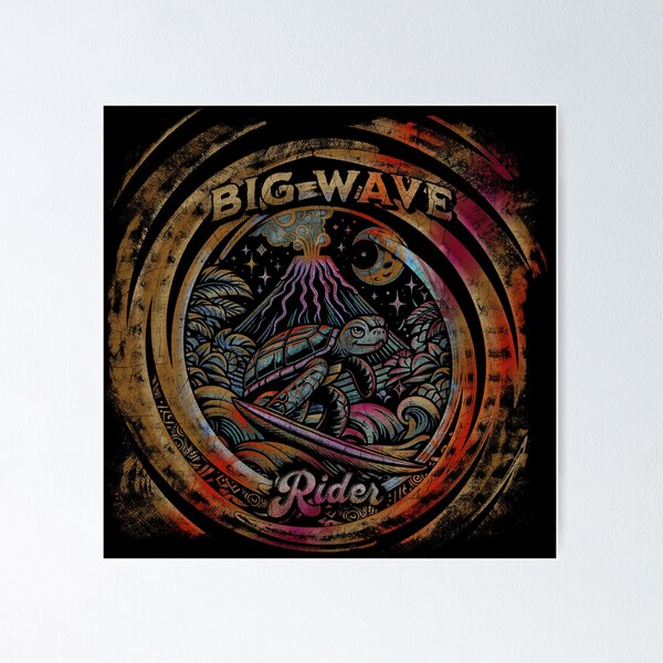 Item preview, Midnight Big Wave Rider designed and sold by sunnthreads.