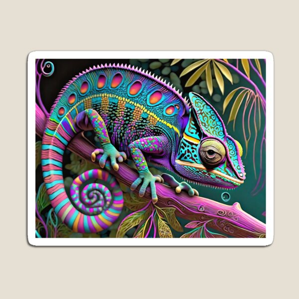 Item preview, Iridescent Chameleon Art designed and sold by JohnXD247.