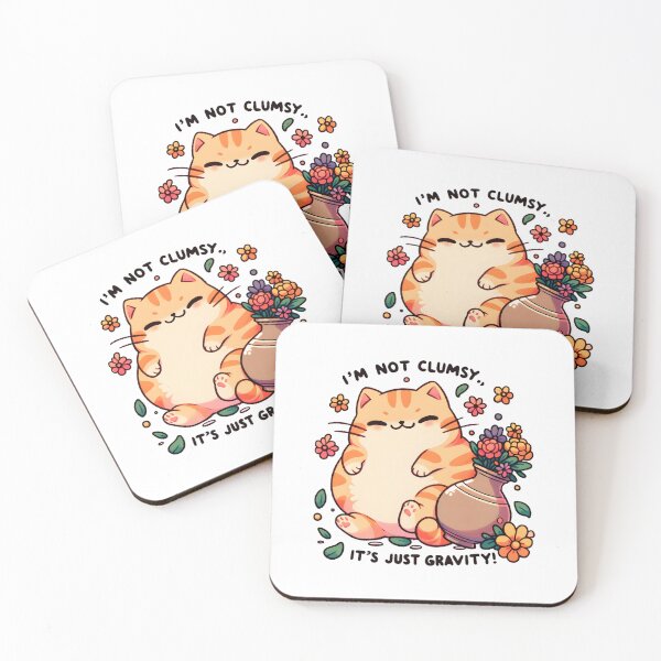 Item preview, Clumsy Cat and Flower Vase  designed and sold by UmbrellaStudio1.
