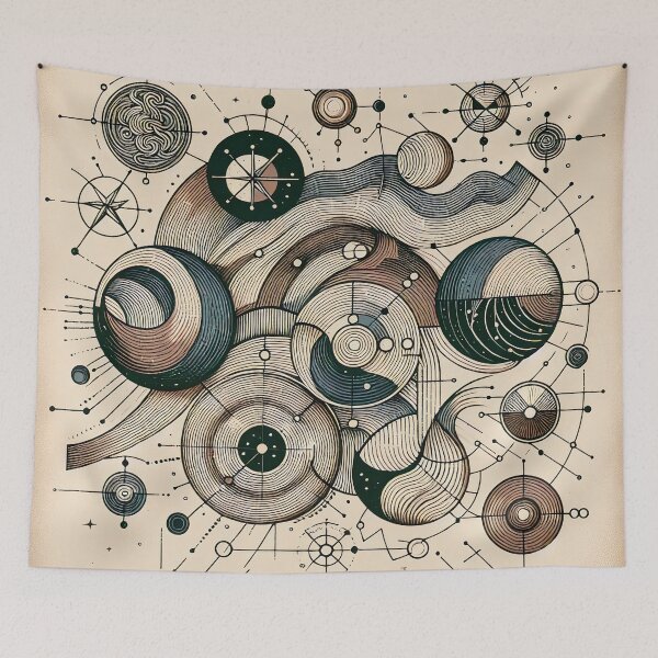 Item preview, Celestial Dance of Geometric Harmony designed and sold by PictorialWhimsy.