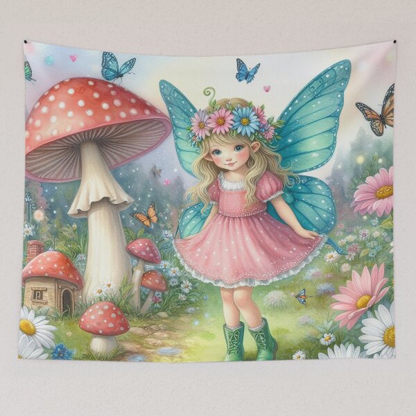 Item preview, Enchanting Fairy by the Mushroom House designed and sold by autrouvetout.
