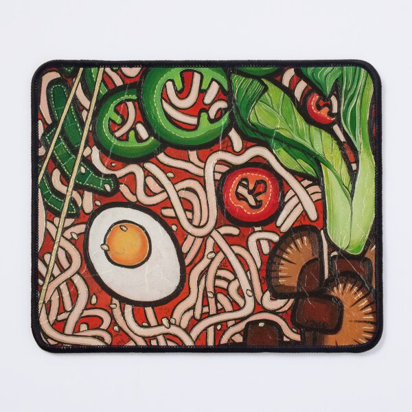 Item preview, Ramen noodle Vegetable abstract oil painting designed and sold by Yue Zeng Art Studio.