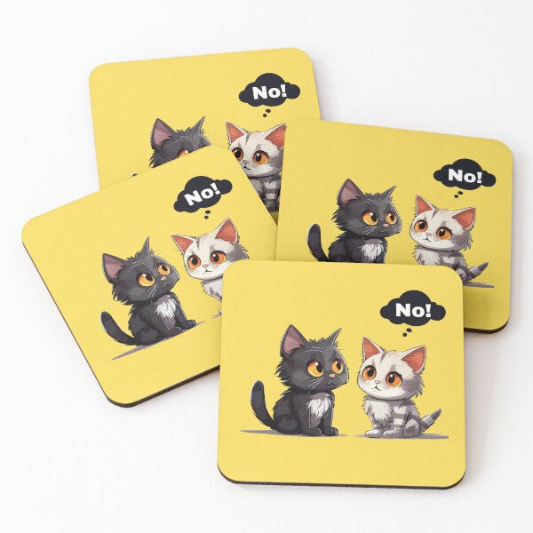 Item preview, cat says no no designed and sold by DunuStore.