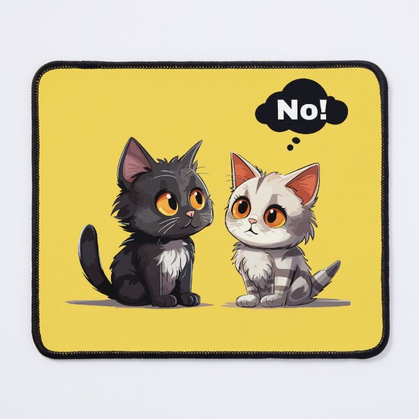 Item preview, cat says no no designed and sold by DunuStore.