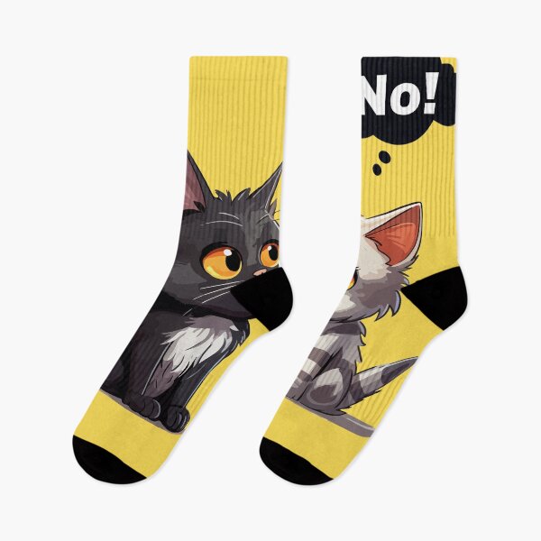 Item preview, cat says no no designed and sold by DunuStore.