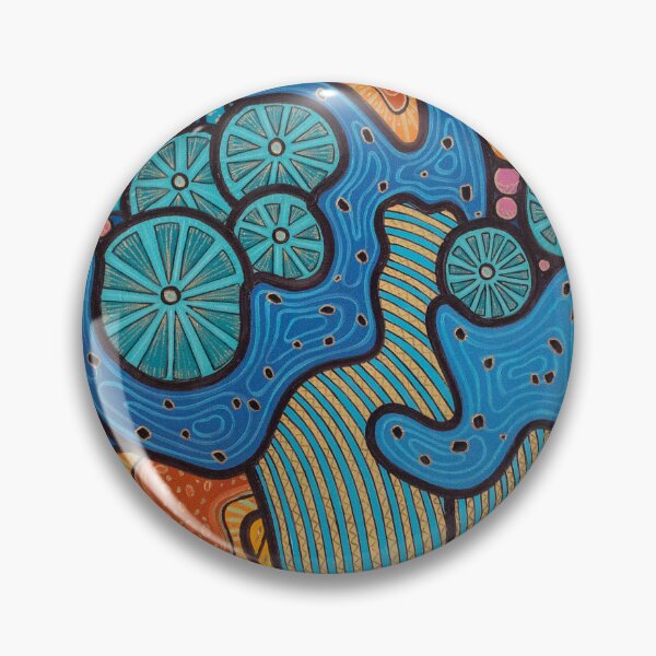 Artikelvorschau, Coral reef blue abstract oil painting entworfen und verkauft von Yue Zeng Art Studio.