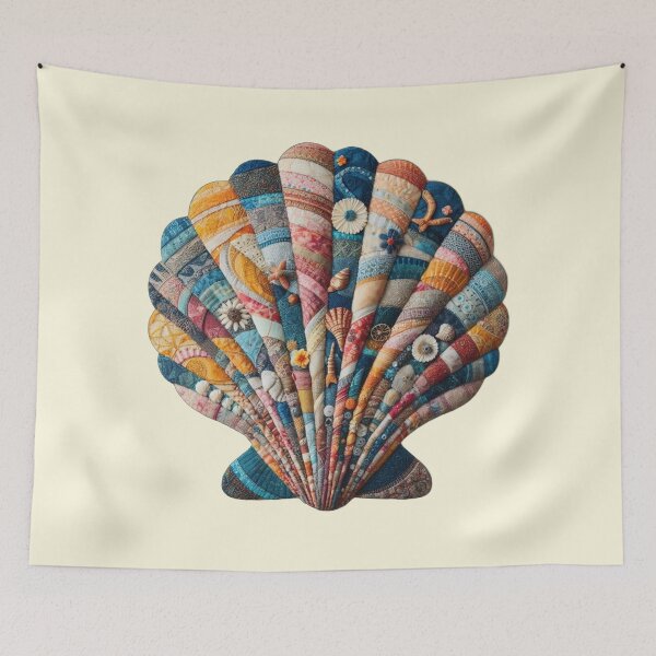Item preview, Seaside Fabric Collage  designed and sold by MochitaBeach.