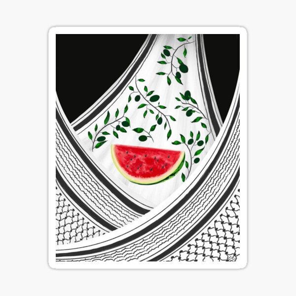 Item preview, Watermelon Keffiyeh  designed and sold by Mya Zuaiter.
